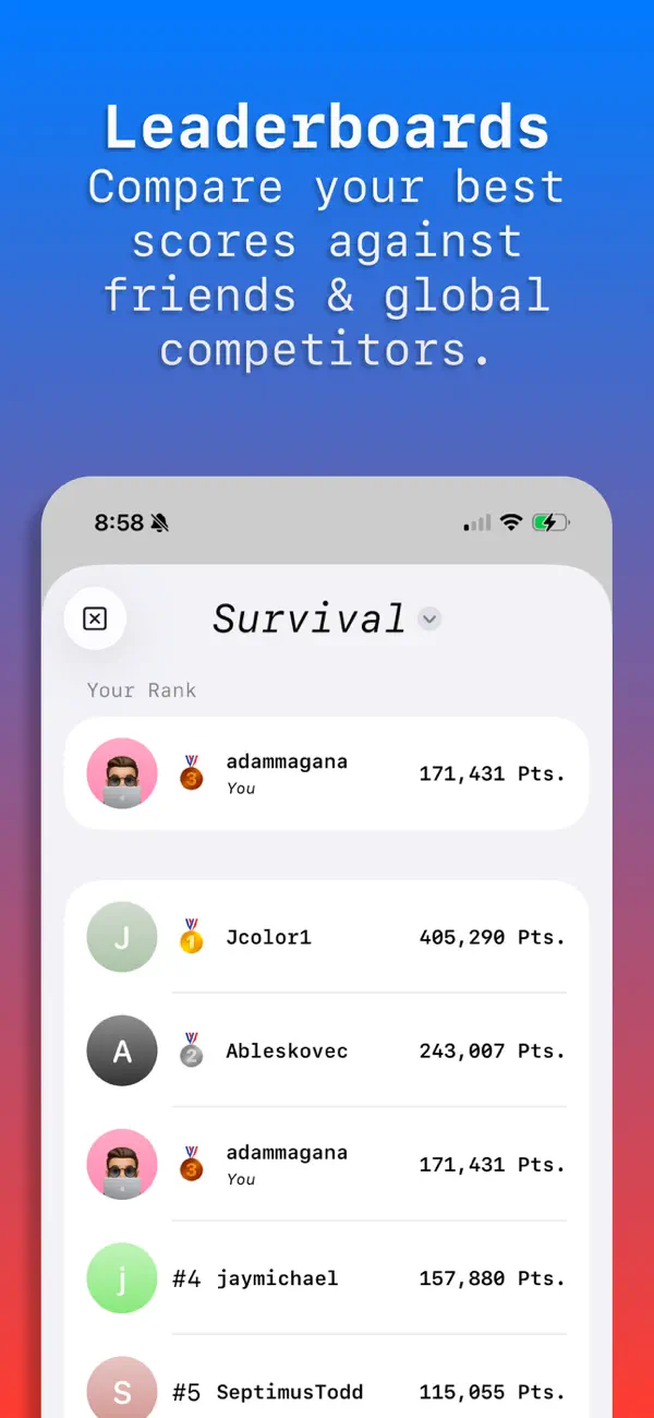 LOSER – A Word Game screenshot