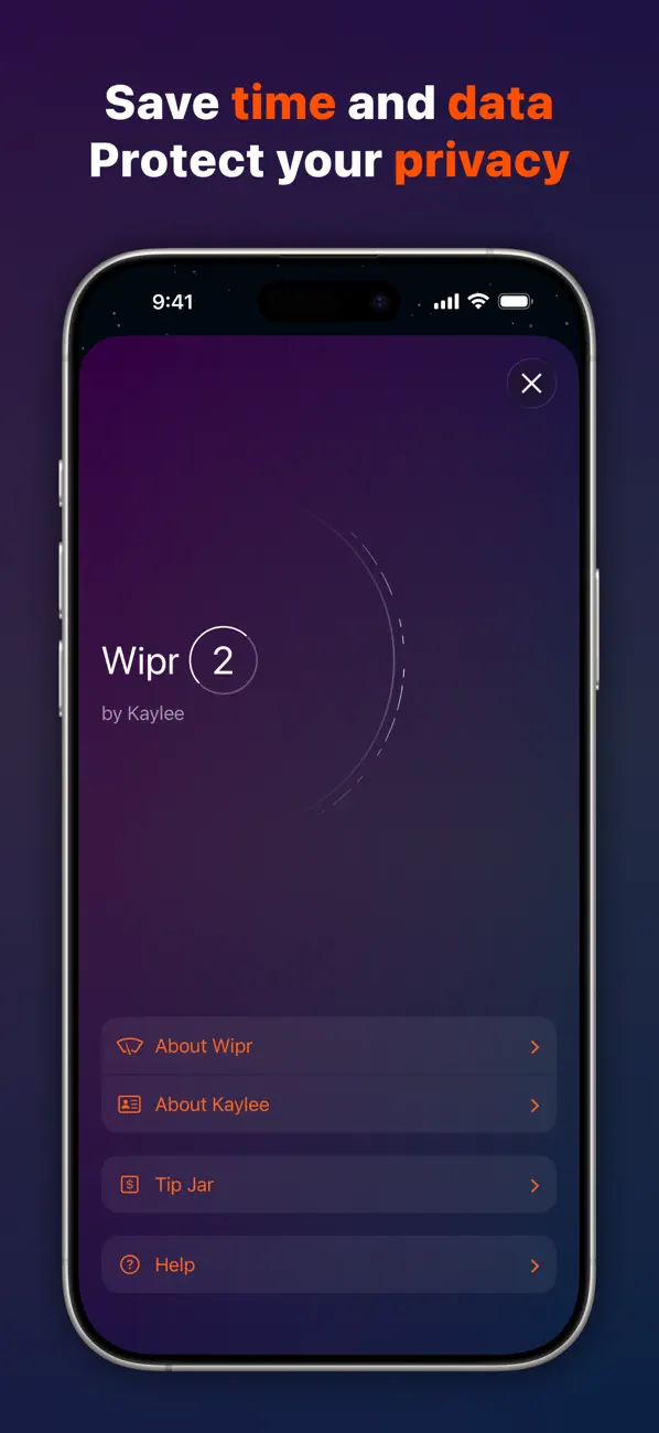 Wipr 2 screenshot