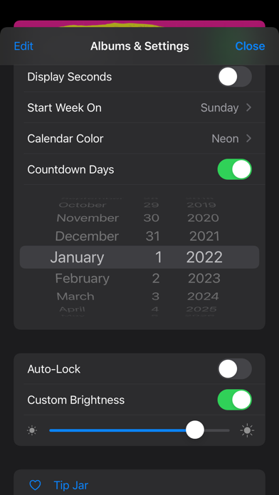 Photo Frame Calendar & Clock screenshot