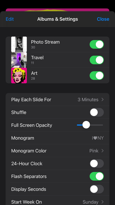 Photo Frame Calendar & Clock screenshot