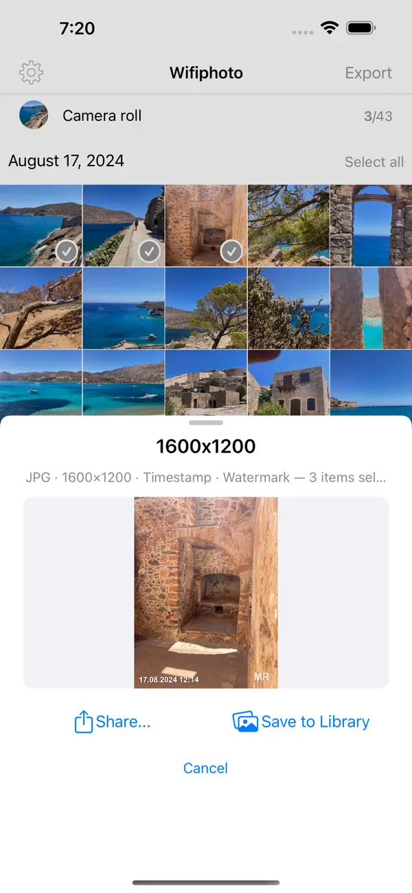 WiFiPhoto screenshot