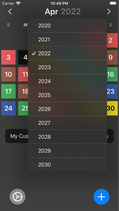 PostalCal screenshot