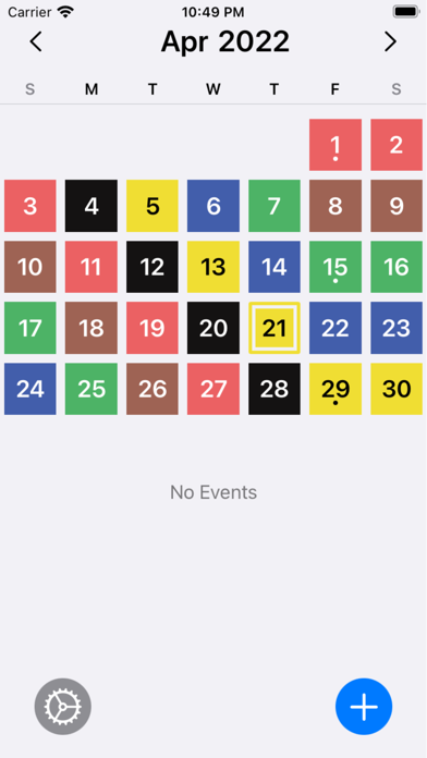 PostalCal screenshot