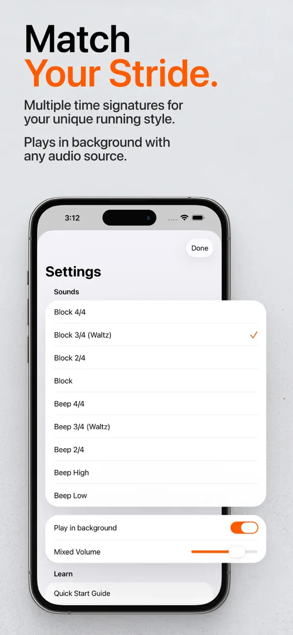RunTempo – Runners Metronome screenshot