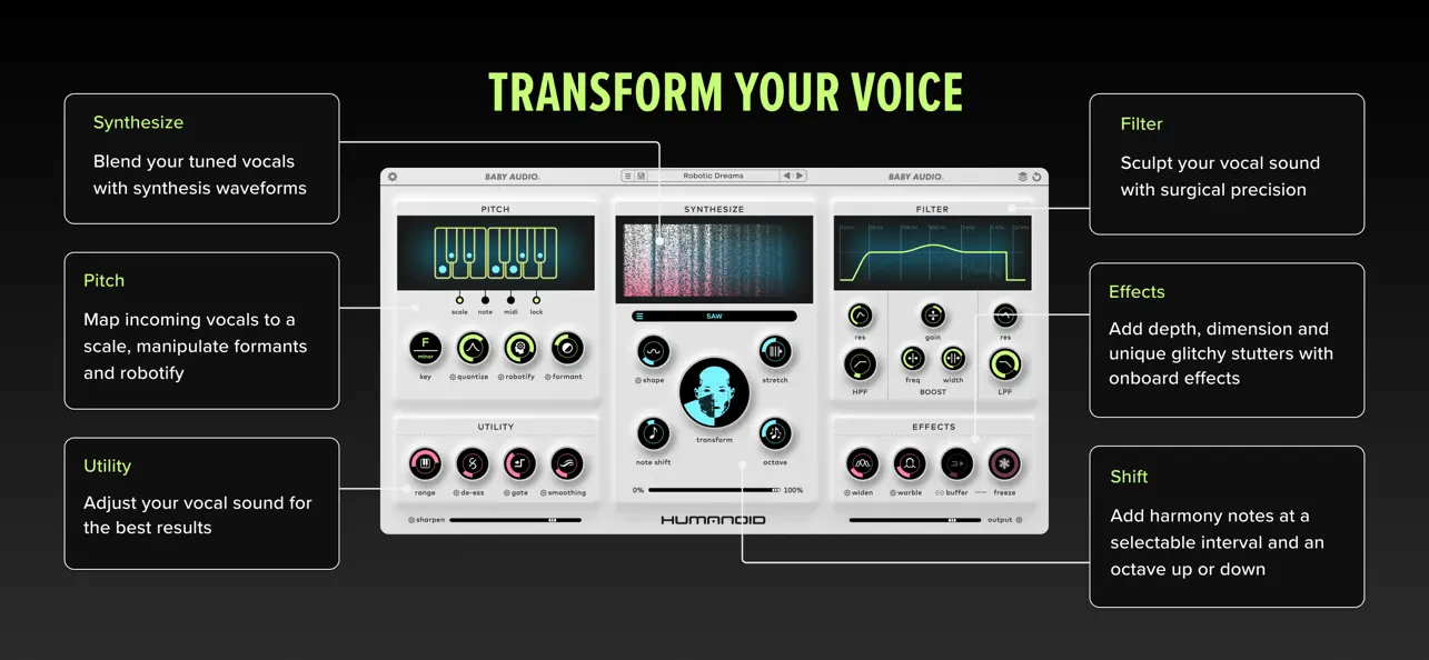 Humanoid – Baby Audio screenshot