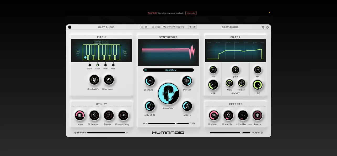Humanoid – Baby Audio screenshot