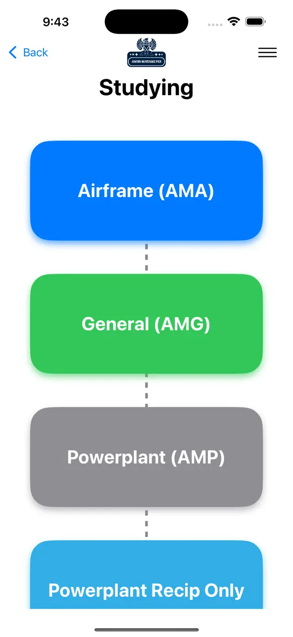 Prepare Aviation Maintenance screenshot