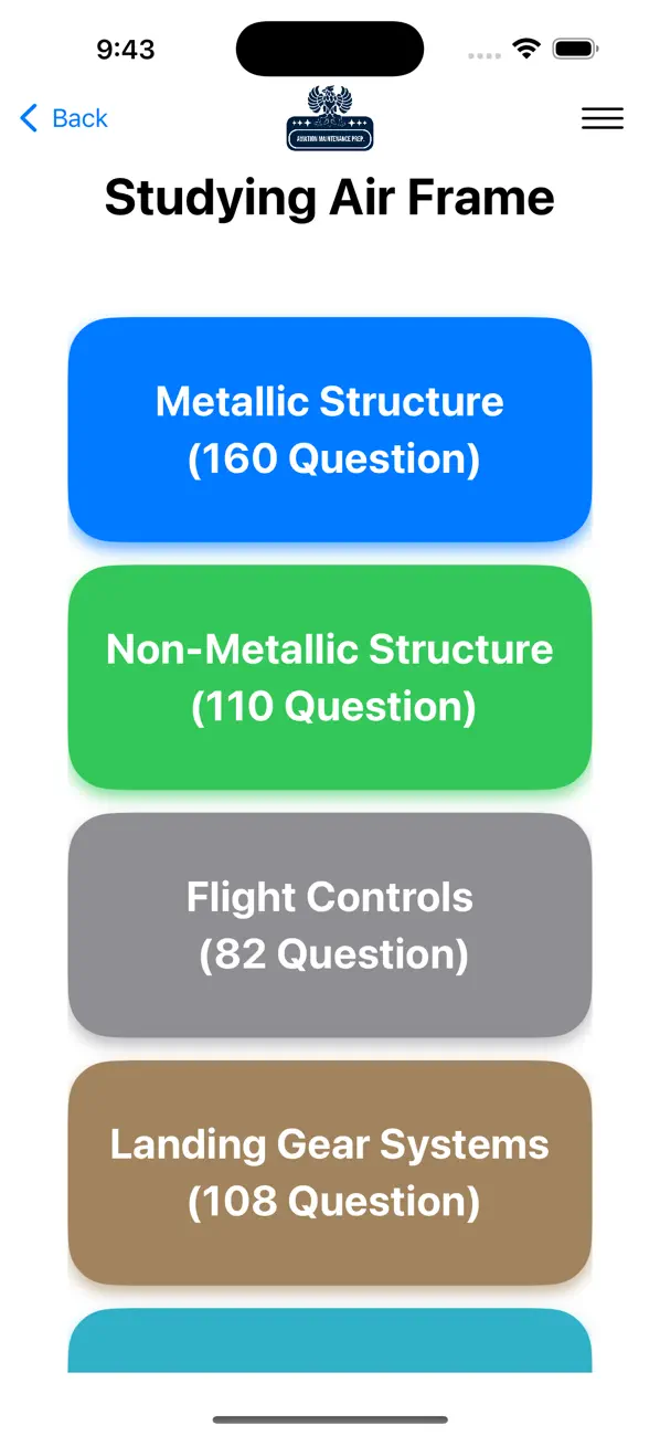 Prepare Aviation Maintenance screenshot