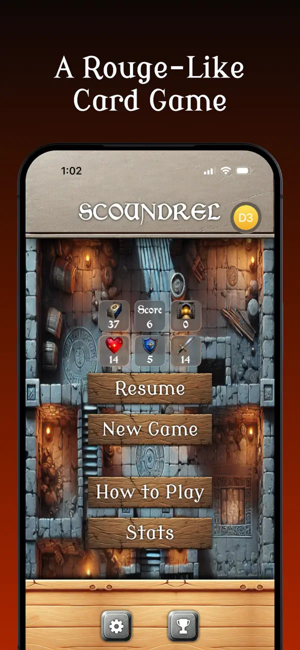 Scoundrel Solitaire screenshot