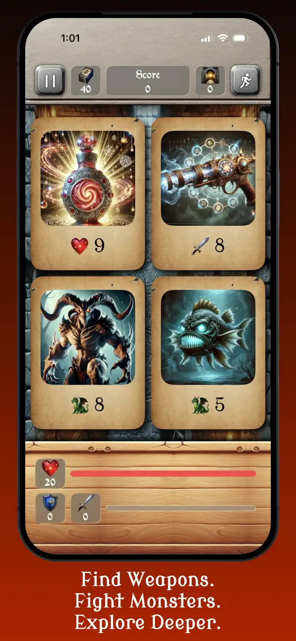 Scoundrel Solitaire screenshot