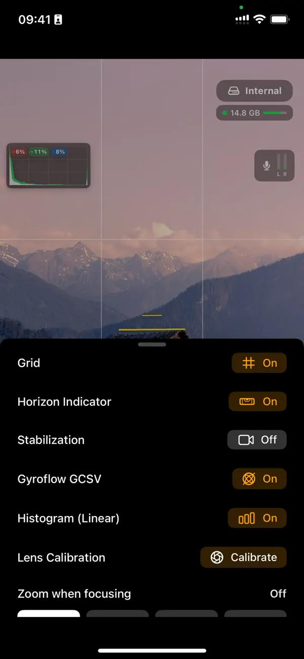 RAW Cam: Open Gate DNG Video screenshot