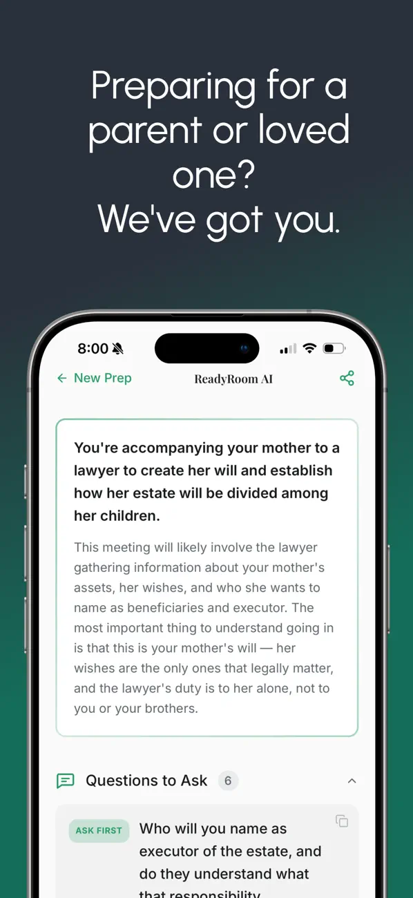 ReadyRoom AI screenshot