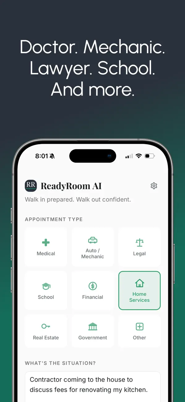 ReadyRoom AI screenshot