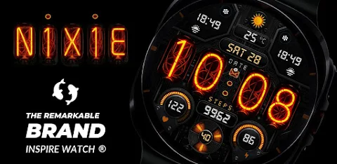 Nixie Digital Watch Face A10 screenshot