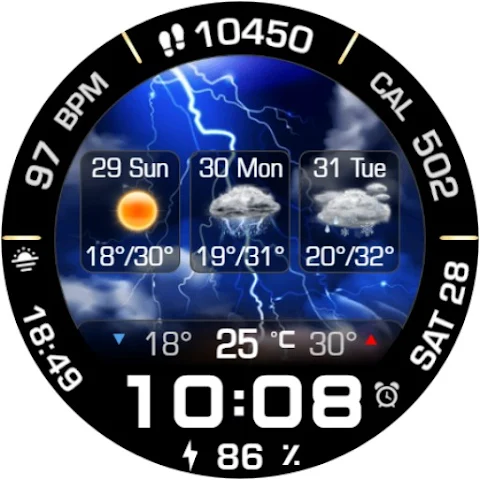 Animated Weather 3 Days Data screenshot