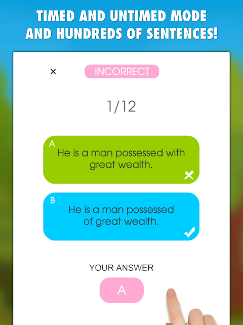 My English Grammar Test PRO screenshot