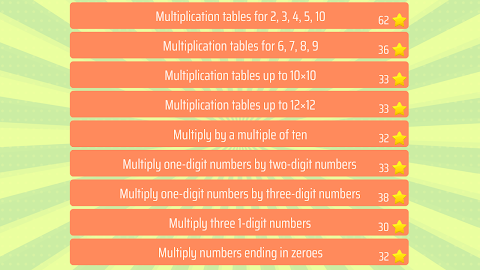Multiplication 3rd grade Math screenshot