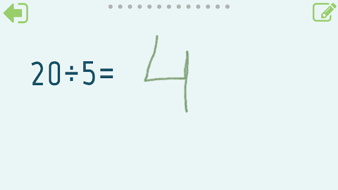 Division 4th grade Math skills screenshot