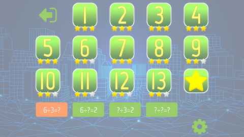 Division 4th grade Math skills screenshot