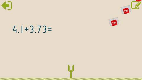 Decimals 4th grade Math skills screenshot