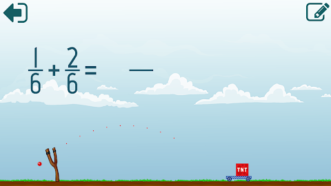 Add and subtract fractions screenshot