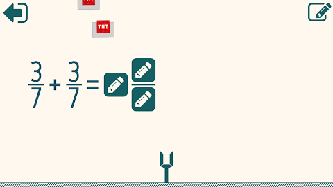 Add and subtract fractions screenshot