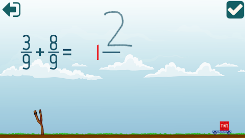 Add and subtract fractions screenshot
