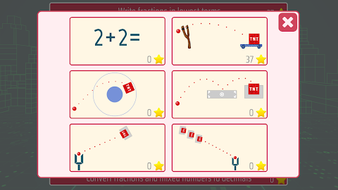 Fractions and mixed numbers screenshot
