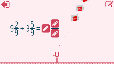 Fractions and mixed numbers screenshot