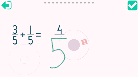 Adding Fractions Math Trainer screenshot