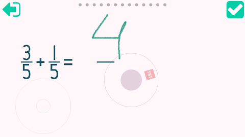 Adding Fractions Math Trainer screenshot
