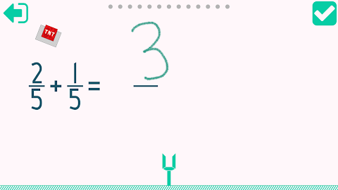 Adding Fractions Math Trainer screenshot