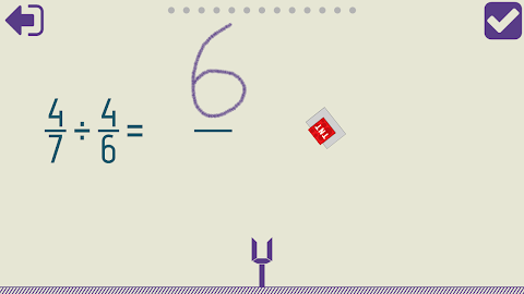 Dividing Fractions screenshot