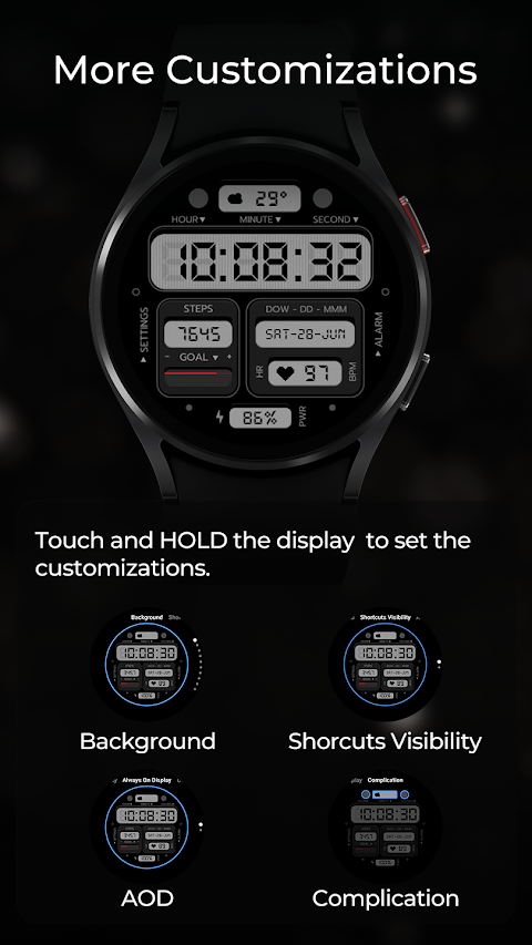 TVV Classic Digital Watch Face screenshot