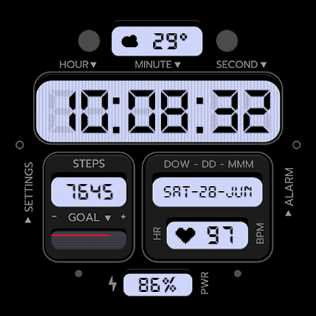 TVV Classic Digital Watch Face screenshot