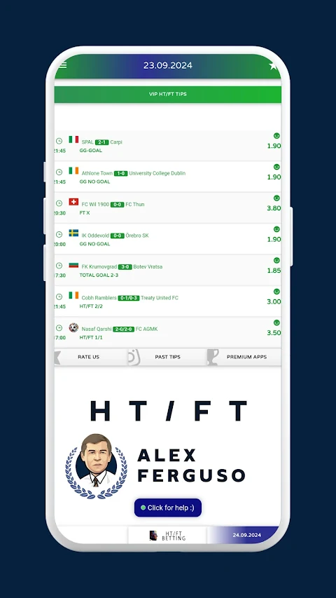 Alex Ferguso VIP HT/FT Tips screenshot