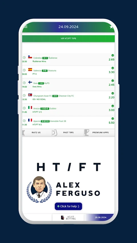 Alex Ferguso VIP HT/FT Tips screenshot