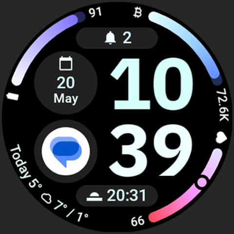 Arcs D5 Watch Face screenshot