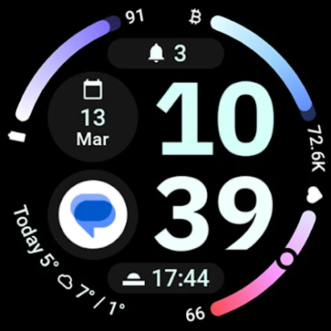 Arcs D5 Watch Face screenshot