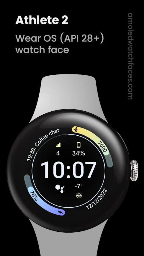 Athlete 2: Watch face screenshot