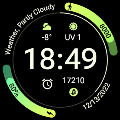 Athlete 2: Watch face screenshot