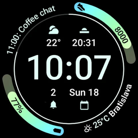 Athlete 2: Watch face screenshot