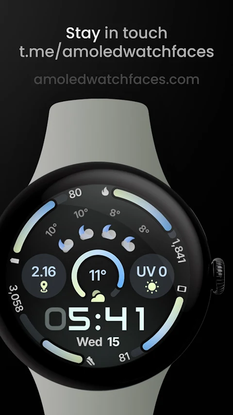 Circle Dashboard Watch Face screenshot