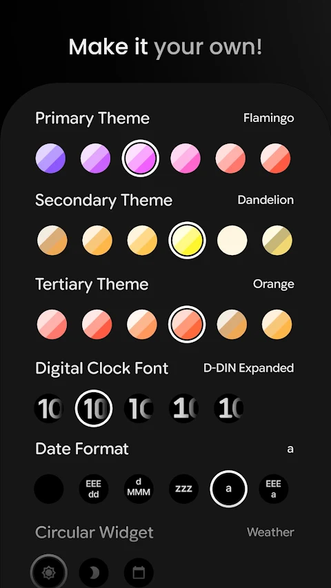Circle Dashboard Watch Face screenshot