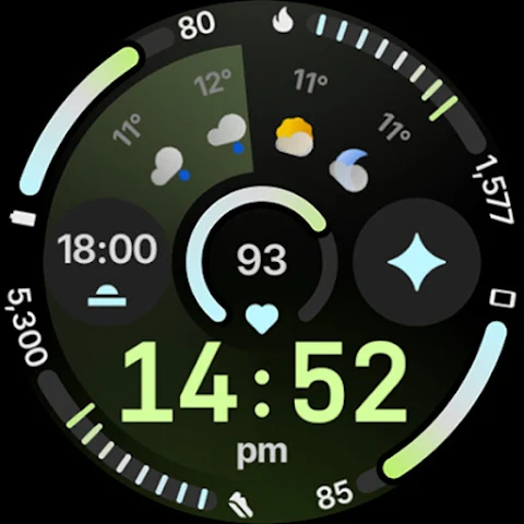 Circle Dashboard Watch Face screenshot