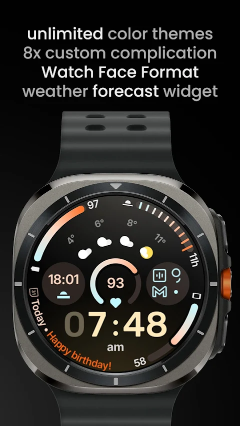 Circle Dashboard Watch Face screenshot