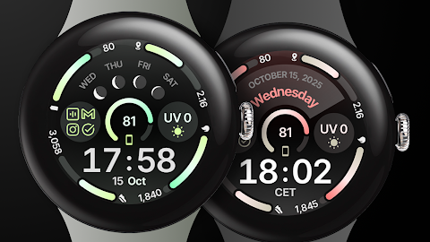 Circle Dashboard Watch Face screenshot