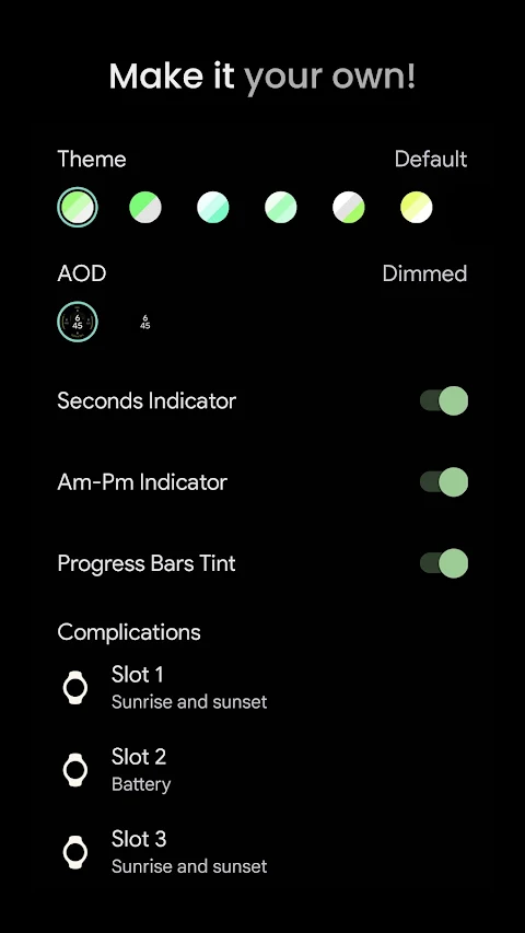 Concentric 1: Watch face screenshot
