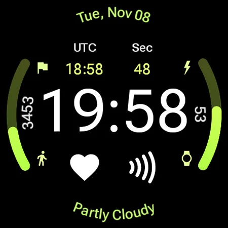 Fit X Watch Face screenshot
