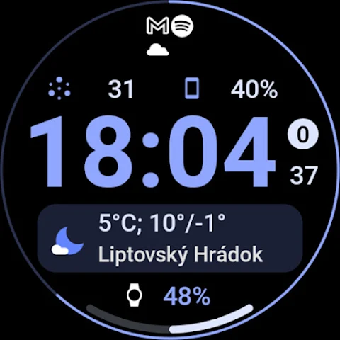 Glance X: Watch face screenshot